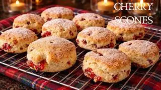 Traditional Cherry Scones | Easy scone recipe :)