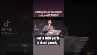 How to know you are in abject poverty: 3 Things to note