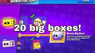Opening 20 big boxes in Brawl Stars!