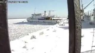 Замерзшее море в Евпатории