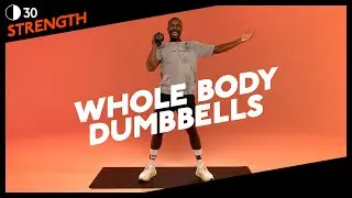 30 MIN | FULL BODY DUMBBELL WORKOUT with HERNS
