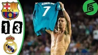 Barcelona vs Real Madrid 1-3 - All Goals & Highlights - Full HD