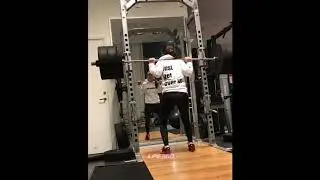 Girl lifting weight fails