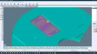 EZCAM - Open Pocket Plunge curveless milling
