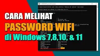 🔴CARA MELIHAT PASSWORD WIFI LAPTOP DAN PC WINDOWS #wifi #windows