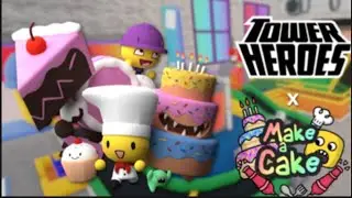 New tower heroes Make a Cake Collab Update!