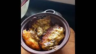 деруни в горщечках під грибним соусом