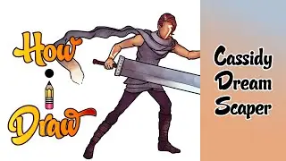 How I Draw CASSIDY from the video game DREAM SCAPER on NINTENDO SWITCH * how to draw dream scaper *