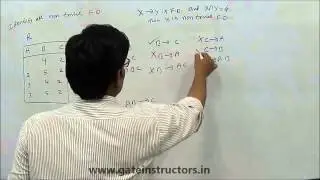 Non Trivial Functional Dependency Example | Database Management System | 15