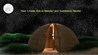 Blender Environment Creation | Simple Scene using Blender and Substance Painter