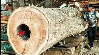 Beautiful sawmill full of destruction