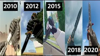 Evolution of Ballistic Knife in Call Of Duty