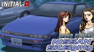 NISSAN SILEIGHTY SIL80 из INITIAL D! 🔰  Красивые девушки на красивой машине!