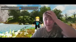 Putting on bad quality graphics on realistic game (roblox)