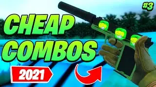 CHEAP SKINS WITH STICKERS COMBOS 2021 #3 - CS:GO