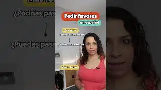 🙏Asking for a favour in Spanish | #hablaespanol #aprenderespañol