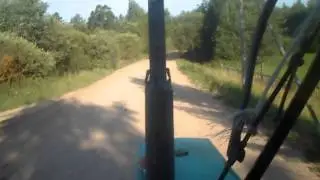 на тракторе