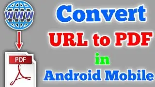 How to convert URL to PDF // Convert URL to PDF