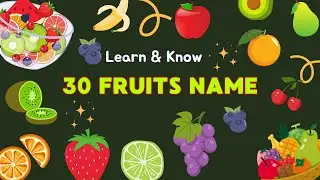 Get Fruity! Learn Fruits Names and Sounds 🍎🍌 | Kids Educational Video
