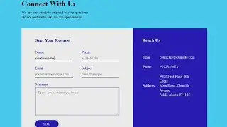 #Website #Contact us Form #How to create websites contact us page.
