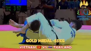 vietnam 🇻🇳 vs 🇹🇭 thailand | gold medal -55kg | judo sea games cambodia 2023