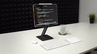 My Minimalist 2020 iPad Pro Workspace Setup // Productive + Ergonomic #WFH