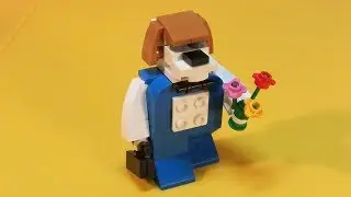 Игрушка Лего Пес в костюме.
