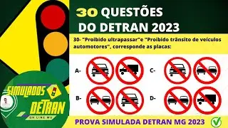 Questões da prova teorica detran 2023, prova do detran 2023, 