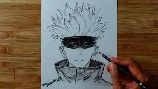 How to Draw Anime Simple | How to Draw Gojo Satoru Easy #705 | Cong Dan Art