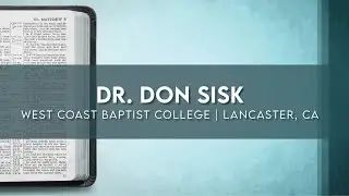 Sunday Evening Livestream - Dr. Don Sisk