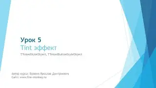 Урок 5. Tint эффект
