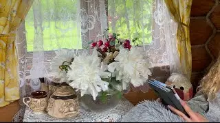 READ WITH ME | RAIN SOUNDS 🌧️🌧️ *reading in a tiny cabin*