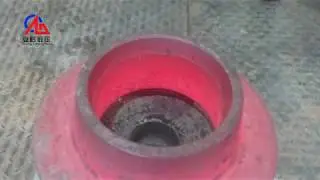How to forge flange, flange forged on cnc forging hammer made by anyang forging press