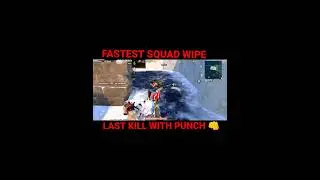 🔥LAST KILL WITH PUNCHES 👊 FASTEST⚡ SQUAD WIPE