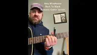 Amy Winehouse-Back To Black-Acoustic Guitar Lesson #amywinehouse #shorts