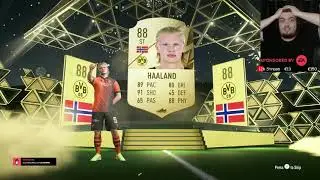 Romanian streamer got HAALAND in his first pack on FIFA 22