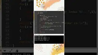 C program to print array in reverse order // C programming // C tutorials
