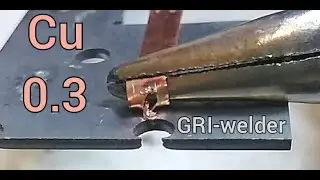 Точечная сварка меди 0.3 мм. 15V ионисторы #GRI_welder Лучшая Мощная Надёжная Ардуино Аккумуляторная