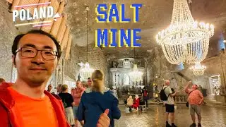 [4k] Poland Wieliczka Salt Mine Full Tour English guide 2022 July
