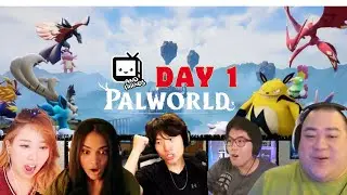 Offline TV & Friends Day 1 of Palworld Gonna Catch them All | Toast Sydeon Scarra Ryan Celine Tenzin