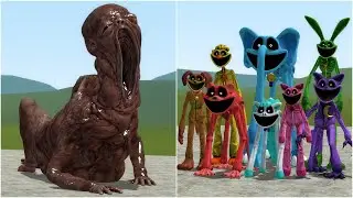 NEW EVIL BABY VS NEW SMILING CRITTERS from Poppy Playtime Chapter 3 in Garry's Mod!