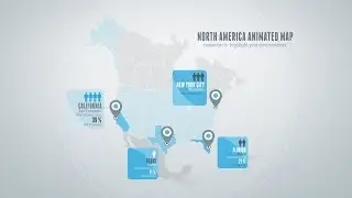 6 included Animated Maps - After Effects Template