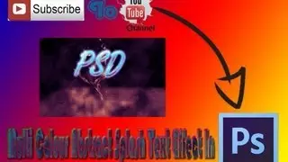 Multi Colour Abstract Splash Text Effect In Photoshop