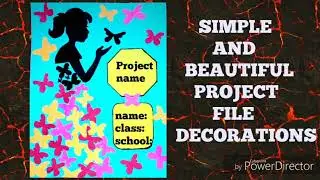 How to Decorate Project files with Cover page and Border || Cover page Decoration - 1