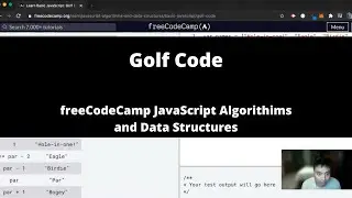 Golf Code (Basic JavaScript) freeCodeCamp tutorial