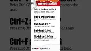 keyboard shortcuts