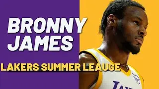 Bronny James Los Angeles Lakers 55th Pick in the 2024 NBA Draft Summer League Highlights