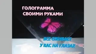 3D ГОЛОГРАММА СВОИМИ РУКАМИ! ВСЕ ОЖИВАЕТ НА ГЛАЗАХ!
