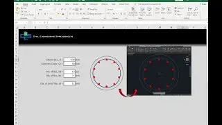 Excel VBA - Draw Circular R.C. Column Section from Excel to CAD | STEP BY STEP CODING FROM SCRATCH