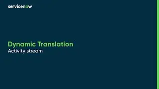 Dynamic Translation | Activity stream